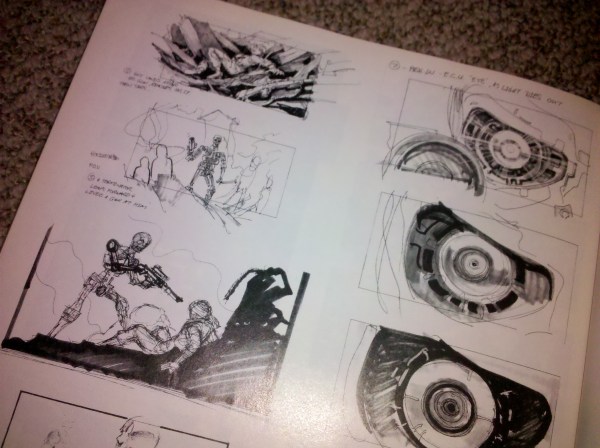 Terminator 2 storyboard